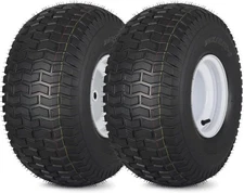 20x10.00-8 Lawn Mower Tire and Wheel, 4 Tubeless (3.5 Offset Hub) 