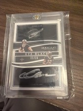 2023 Immaculate EYE BLACK Derek Carr Chris Olave DUAL AUTO 15/15 Saints Bookend
