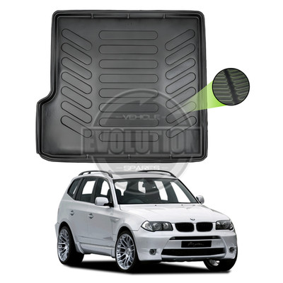 Tailored Rubber Boot Mat Tray Liner for BMW X3 E83 2004-2010 Heavy Duty