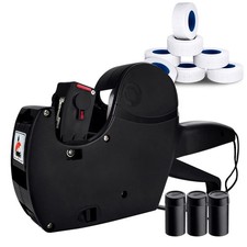 MX-5500 8 Digits Price tag Gun with 5000 Sticker Labels and 3 Ink Refill, Lab...