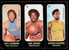 1971-72 Topps #7-8-9 Thurmond/Monroe/Haywood Trios Stickers EX