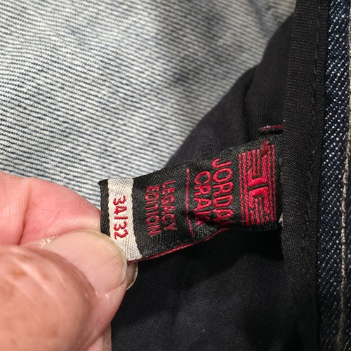Pantalones de mezclilla desgastados Jordan Craig Legacy Edition para hombre talla 34x32 nuevos con etiquetas - Imagen 4 de 9