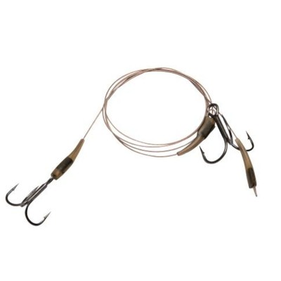 Zebco DB Series Bottom Rig Leader 14kg - gebundenes Stahlvorfach, Hechtvorfach 