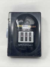 AIWA Stereo Radio Cassette Player FM/AM Super Bass HS-T37 TESTED