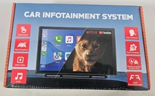 9" Portable Car Stereo Bluetooth CarPlay Android Auto Touchscreen WiFi Netflix