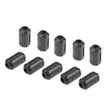 10pcs 9mm Ferrite Core Ring Clip-On RFI EMI Noise Suppression Filter Cable Clip