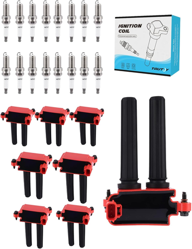Paquete de bobinas de encendido UF504 bujía de iridio para Chrysler 300 Aspen, para Dodge Cha