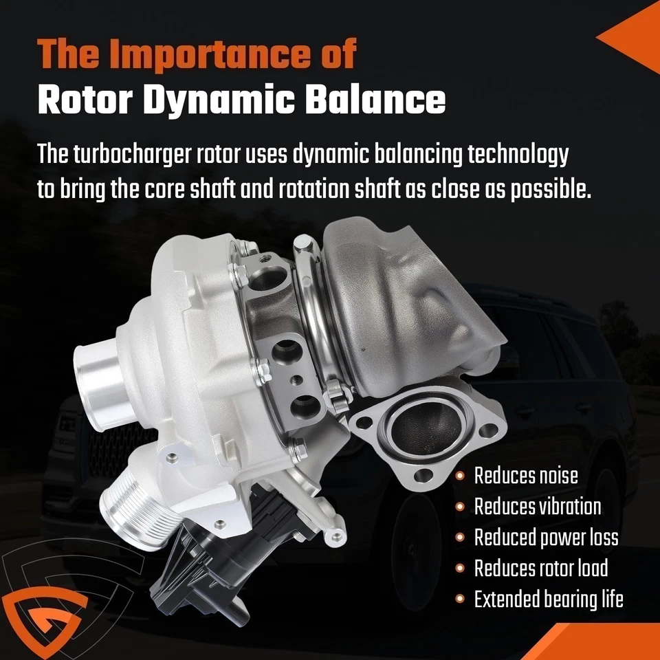 Left Turbo Turbocharger For 2018-2020 Ford F-150 Expedition Navigator 3.5L K03 - Image 2 of 4