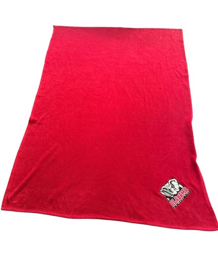 Vintage Fleece Alabama Crimson Tide Überwurf Decke 74 "X 50" bestickt Elefant - Bild 2 von 3