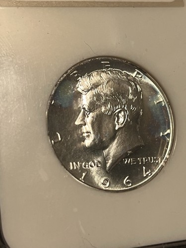 1964 Kennedy Half Dollar 50C NGC PF 68 Blue Toned Beauty - Old Holder - Picture 5 of 9