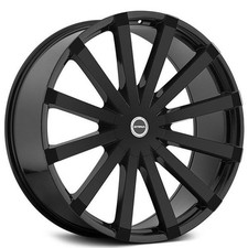 24x10 Strada Wheels Gabbia Gloss Black Rims 4pcs 24x10 Strada Wheels Gabbia Gloss Black Rims 4pcs