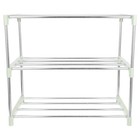  Stainless Steel 3-tier Shoe Rack Shoe Shelf Storage Organizer for Closet