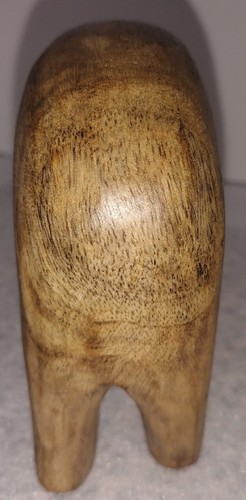 Vtg 2018 Threshold Carved Wood Polar Bear - Picture 5 of 6