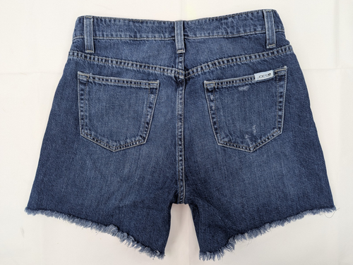 Joes Cut Off Stretch Denim Shorts, Women 26 (True 30x4.5) Mid Rise Distressed - Picture 8 of 10