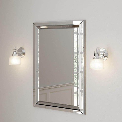 Progress Lighting Archie 1-Light Chrome Bath Vanity Light with Prismatic Glass - Picture 2 of 16