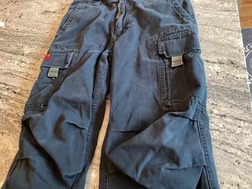 VINTAGE Abercrombie & Fitch Pants Boys Youth Large Paratrooper Skater Y2K - Picture 7 of 8