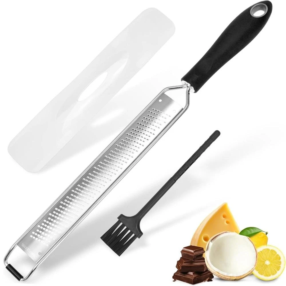 Stainless Steel Wire Grater Plastic Anti Slip Handle Cheese Grater Garlic 1pc