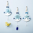 Seaside Accessories Nautical Themed Wall Hooks Decorative Ocean Bedroom