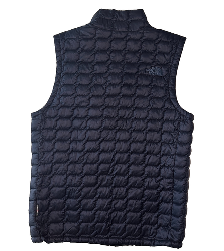 Men’s The North Face Thermoball Vest Insulated Full Zip Medium Navy Blue NEW - Picture 2 of 9
