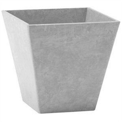 Novelty Manufacturing 214099 6 in. Ella Square Planter Gray