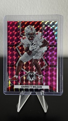 Garrett Wilson #74 Pink Mosaic Prizm /25 2023 Panini Mosaic Draft Picks Football