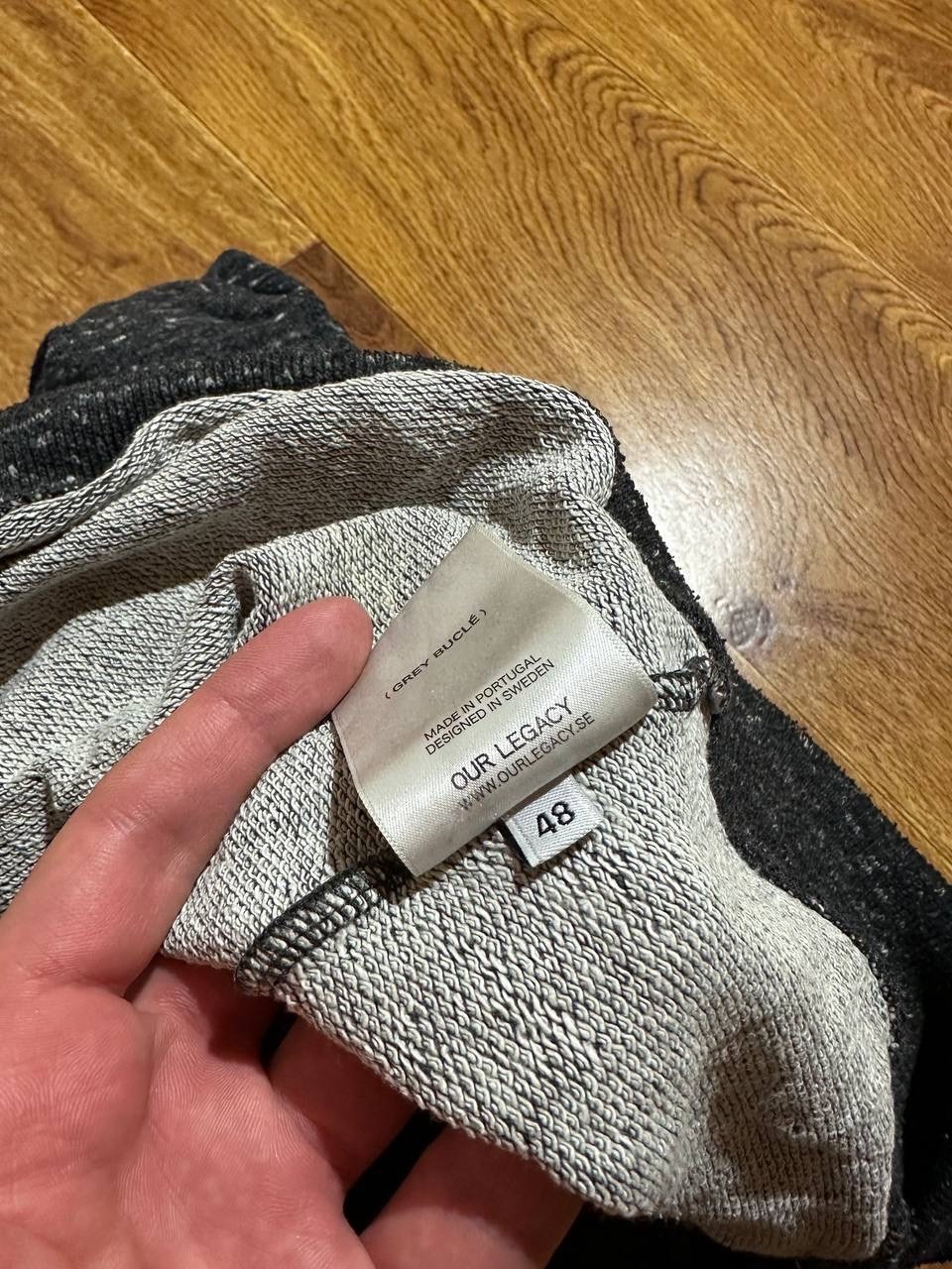 Rare Basic Sweatshirt Our Legacy Grey Bucle Mens 48 Size image 4