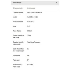 Audi Q5 Kennzeichenbeleuchtung 4G0943021 2012
