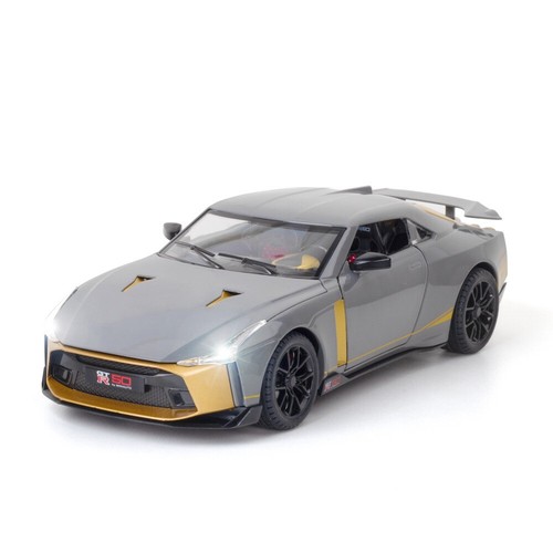 Nissan GT-R50 1:24 Metal Diecast Model Car Toy Collection Sound&Light Pull Back - Picture 12 of 14