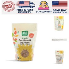 12 Ounce Bag of Organic Unsalted Roasted Sunflower Kernels for Healthy Eating