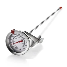 KT THERMO Candy/Deep Fry Thermometer with Instant ReadDial Thermometer12" Sta...
