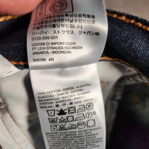 Levi's 505 Jeans Men's 31X31 (Tag 31X32) Blue Straight Regular Fit - Picture 10 of 18