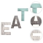 3pcs/Set Exquisite Wooden Pendants Indoor Wall Decoration Letter Hanging Decor