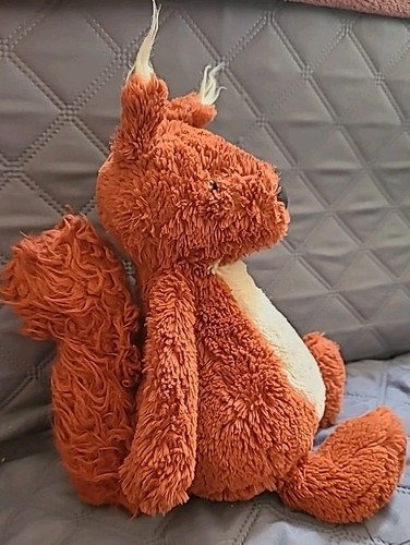 Jellycat Bashful Scoiattolo Rosso Originale Rosso Bashful Scoiattolo - 12” Raro Ritirato - Foto 4 di 10