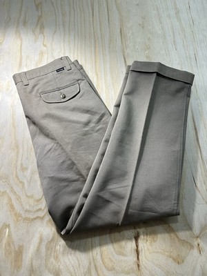 Dockers Men's 36x32 Gray D4 Relaxed Fit Khaki Pants Pleated Comfort Waistband