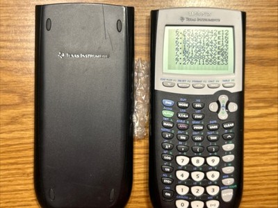 WORKING TI 84 PLUS Calculator Functions In Ex Cond w/ two screen scratch (phi3)