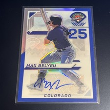 2025 Panini Prospect Edition Max Belyeu BLUE PRIZM SP AUTO - #'d 075/149 (H1)