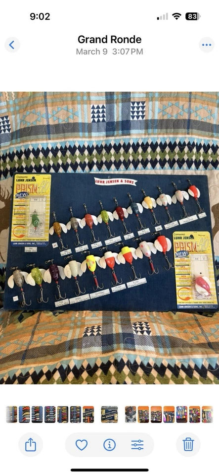 Tablero de exhibición Luhr Jensen Salesman de finales de los 60 Foto 4 de 4