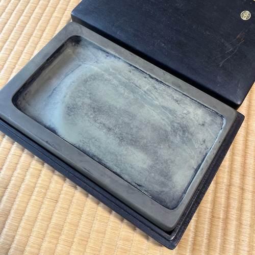 Grüner Tankei Tintenstein Vintage Suzuri Sumi Schleifer Kalligraphie Shodo Shuji Werkzeug - Bild 1 von 12