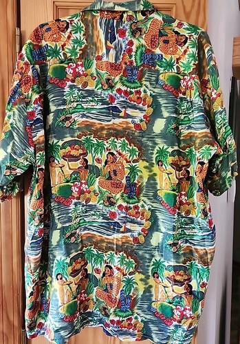 Genuine Ocean Current Vintage Original Special Brand Hawaiian Shirt XL - Picture 3 of 6
