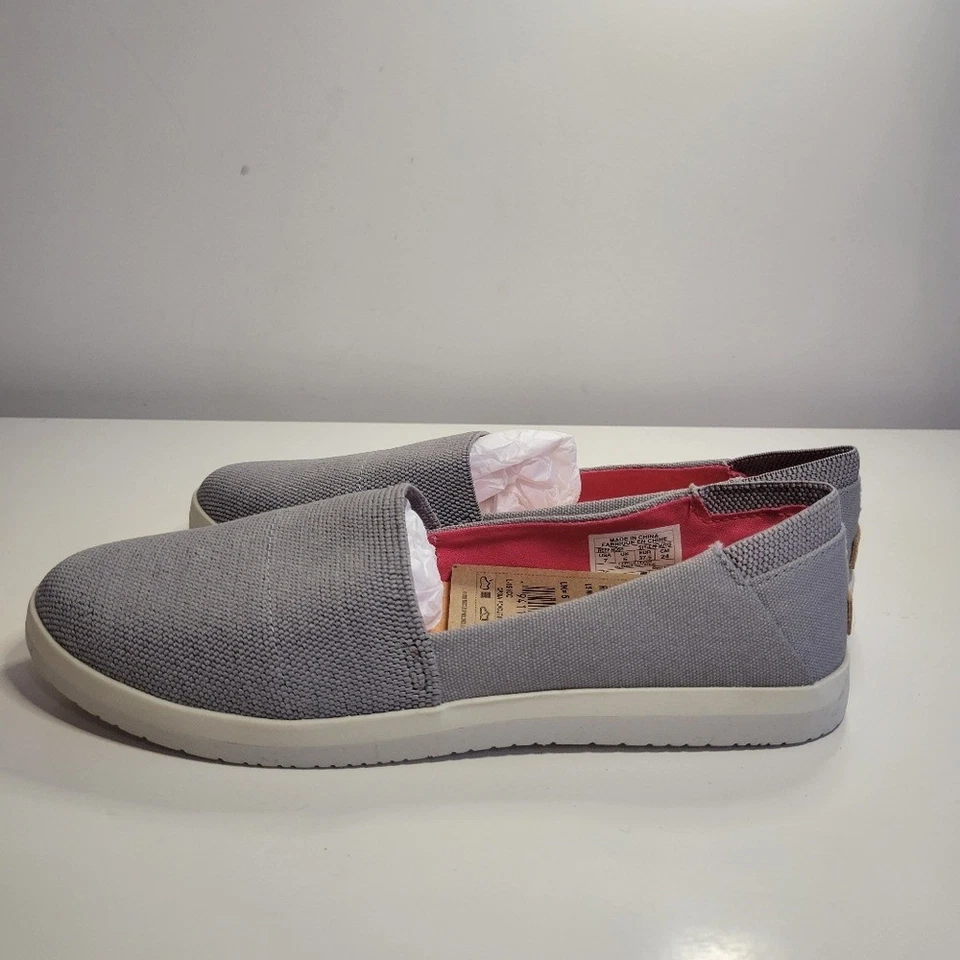 Mocasines de lona gris rosa Reef para mujer 7 nuevos con etiquetas informales cómodos costeros planos Foto 3 de 4