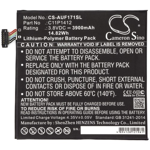 Battery for Asus FE170CG FE175CG Fonepad 7 ME171C ME175CG MeMO Pad C11P1412 - Picture 3 of 5