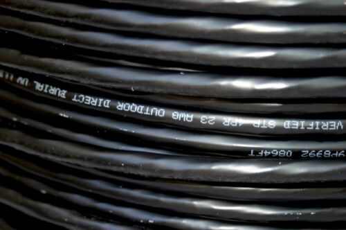 75' ft EE. UU. 600 MHz Cat6 blindado UV exterior cable de entierro directo red cobre - Imagen 2 de 3
