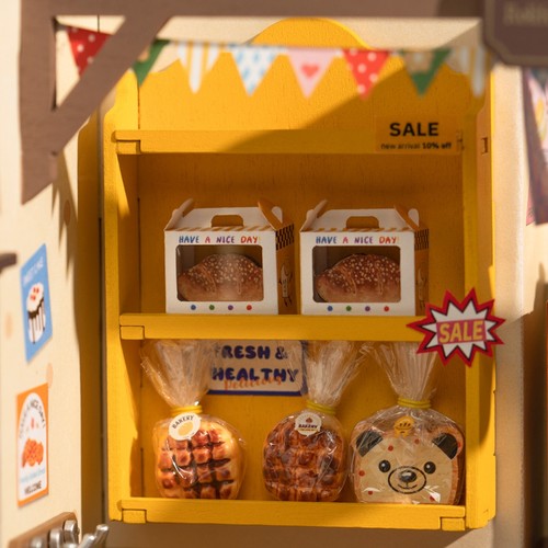 Rolife Becka’s Baking House 3D Legno LED Casa delle Bambole Regali per Ragazzi Ragazze - Foto 10 di 16