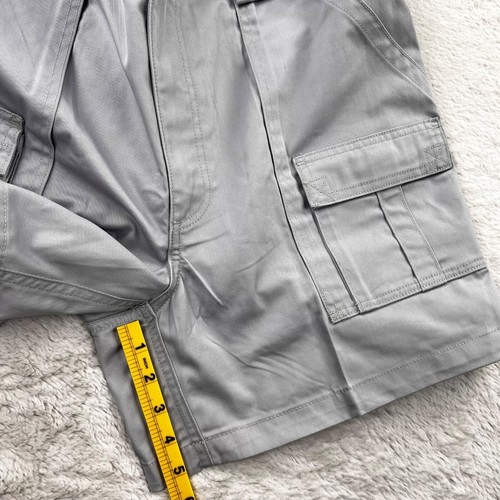 Weekender Cargo Shorts Men’s 40 Gray Cotton Poly Pockets 5” Elastic Hiking - Picture 5 of 7