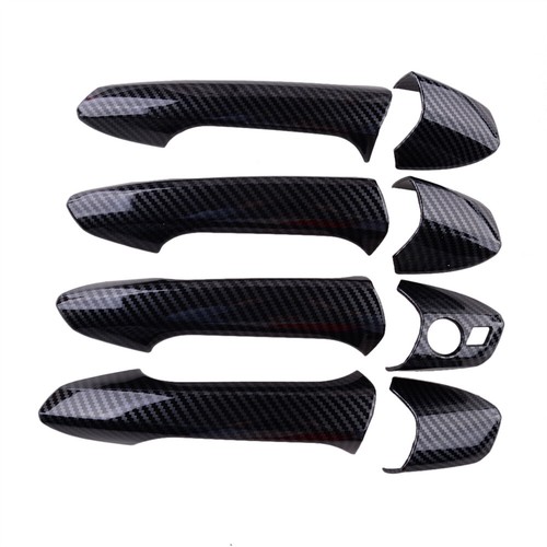 8x Carbon Look Exterior Door Handle Cover Trim For Benz W204 C300 C350 C250 C63 - Bild 2 von 7