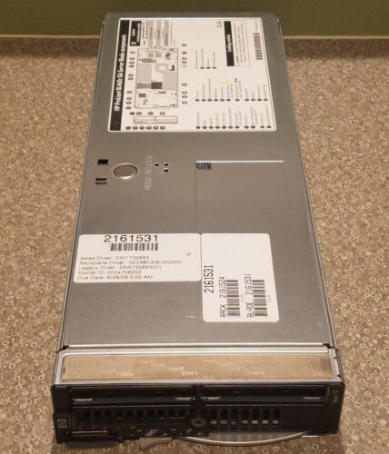 HP Proliant BL460c G6 BLADE 2X Quad Core X5570 2.93Ghz 48GB RAM NIC Fibre + More - Picture 2 of 11