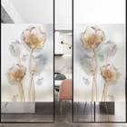Window Film Privacy Rose Glass Sticker UV Blocking Heat Control Window Coverings