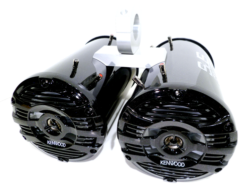 600 Watt Kenwood Marine Wakeboard Tower Speakers Black Glitter Gloss SJS Dezign  - Picture 7 of 12