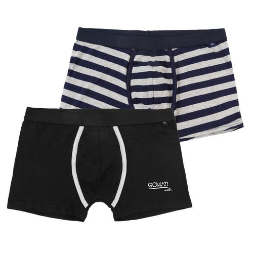 Herren Unterhosen Boxershorts 2er Pack Baumwolle Streifendesign M - XXL - Bild 6 von 7