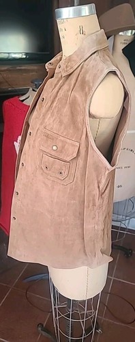 Ralph Lauren vest vintage brown 100% leather large Western rn: 54050 ca: 08349 - Picture 13 of 15